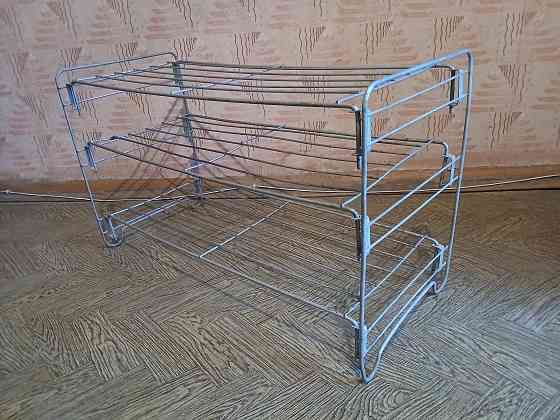 Обувница полка для обуви металл разборная 3 яруса/полки Донецк