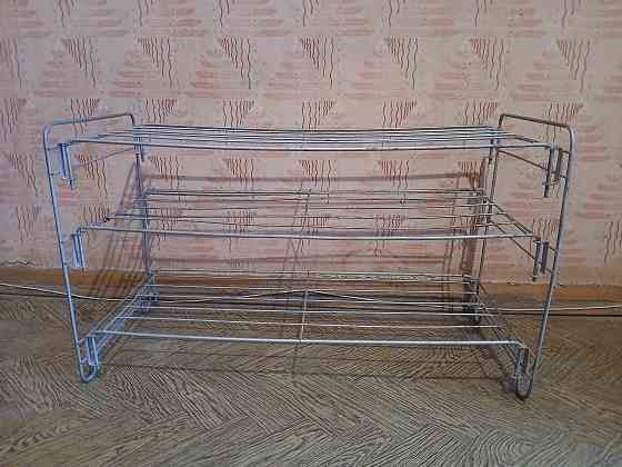 Обувница полка для обуви металл разборная 3 яруса/полки Донецк