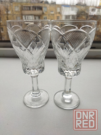 Большие хрустальные рюмочки на ножке ссср Донецк - изображение 2