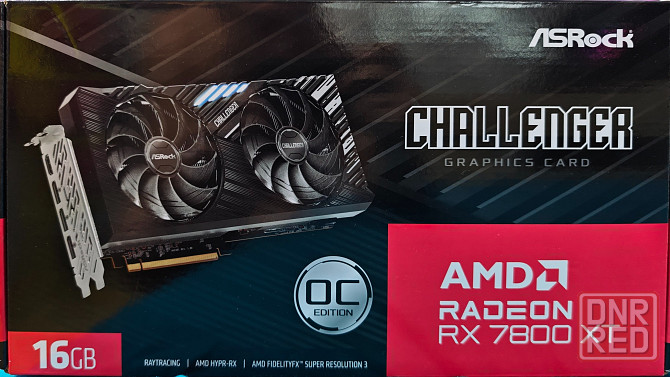 Видеокарта Radeon 7800 XT 16гб Донецк - изображение 1
