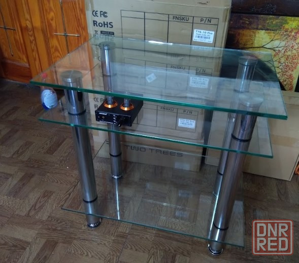 Стеклянный стол под телевизор и аппаратуру Донецк - изображение 1