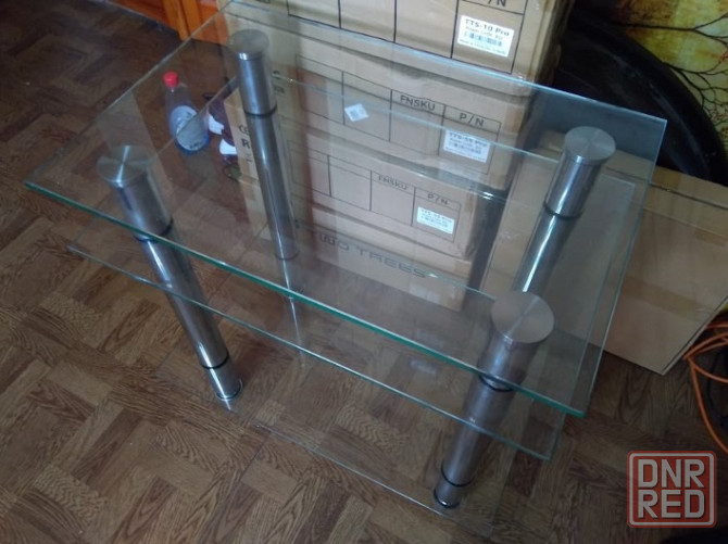 Стеклянный стол под телевизор и аппаратуру Донецк - изображение 3