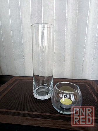 Прозрачные стеклянные вазы для творческих проектов. Донецк - изображение 2