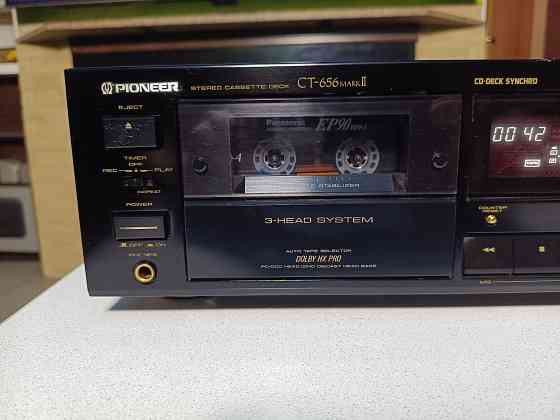 Кассетный 3-х головый магнитофон "Pioneer" CT-656 Mark II Донецк