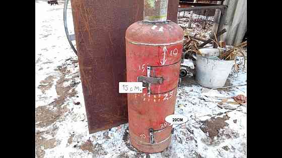 Изготовление под заказ печь буржуйку из газового баллона цена 4000р Донецк
