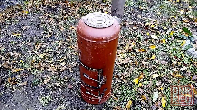 Изготовление под заказ печь буржуйку из газового баллона цена 4000р Донецк - изображение 1