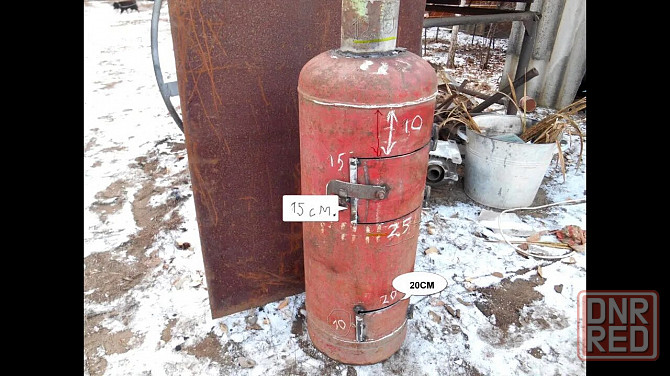 Изготовление под заказ печь буржуйку из газового баллона цена 4000р Донецк - изображение 2