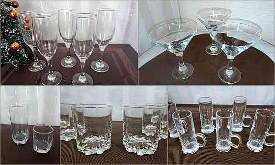 Бокалы, стаканы, стопки, подставки. Донецк