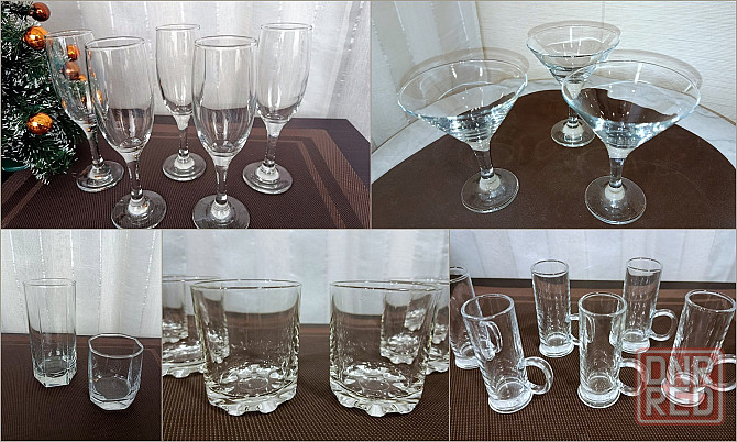 Бокалы, стаканы, стопки, подставки. Донецк - изображение 1