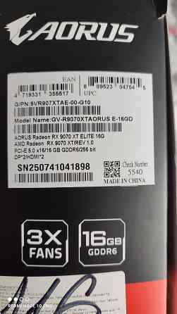 Продам Gigabyte Aorus Radeon RX 9070 XT Elite 16G Макеевка