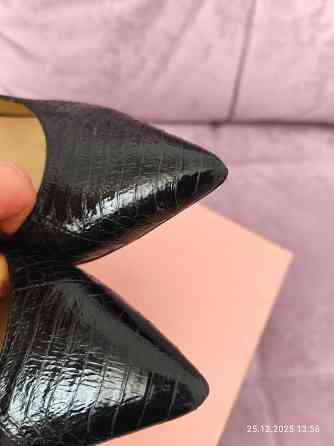 Туфли MiaMay лодочки чёрные с красной подошвой Макеевка