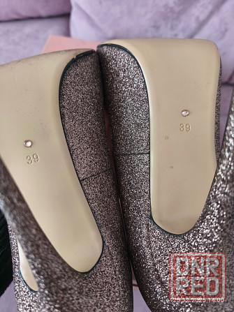 Туфли MiaMay лодочки бронзовые Макеевка - изображение 4