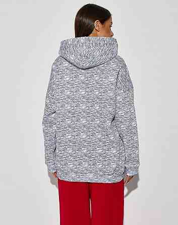 Худи оверсайз принтованная с начесом Донецк