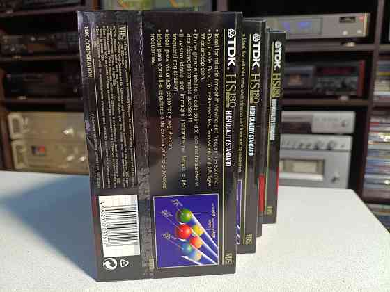 Запечатанные видеокассеты TDK/HS180+10/High Quality Standard/ Донецк