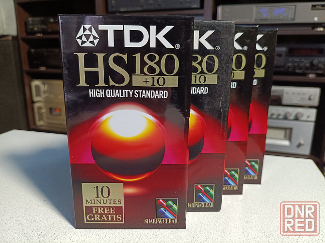 Запечатанные видеокассеты TDK/HS180+10/High Quality Standard/ Донецк - изображение 1