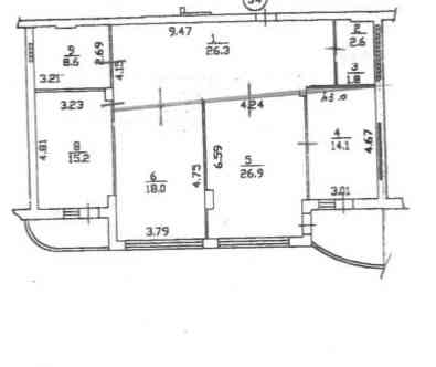 Продажа 3 Ком. Кв. Новострой - ул. Постышева 76а ! Лучшая Локация Города - Площадь Ленина! Донецк