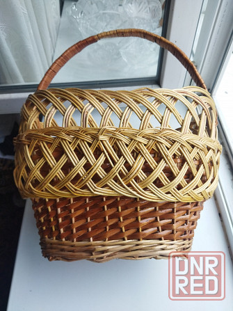 Большая плетёная корзинка Донецк - изображение 2