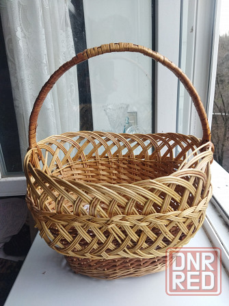 Большая плетёная корзинка Донецк - изображение 1