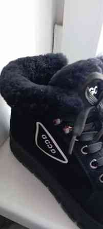 Стильные ботинки женские зимние черные натуральные сверху и внутри разм.39 Донецк