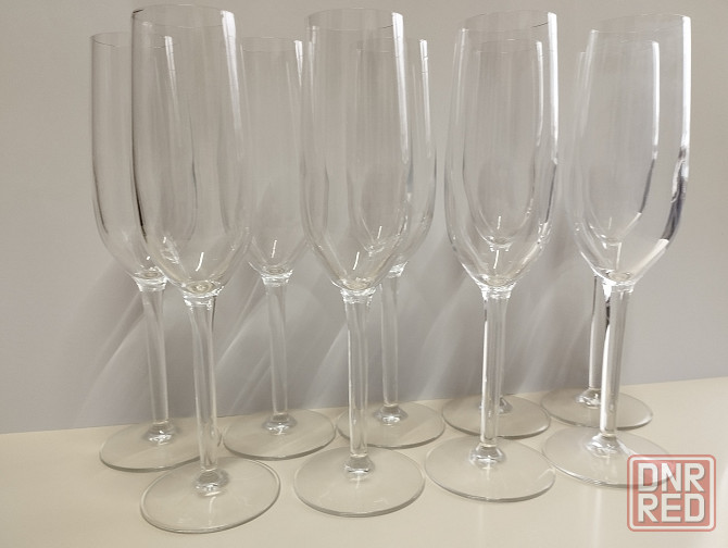 Бокалы для шампанского 9 шт. Макеевка - изображение 2