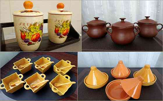 Наборы керамических емкостей для запекания, десертов, хранения Донецк