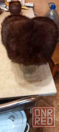 Шапка-обманка норковая высокая,в отл.сост. Донецк - изображение 1