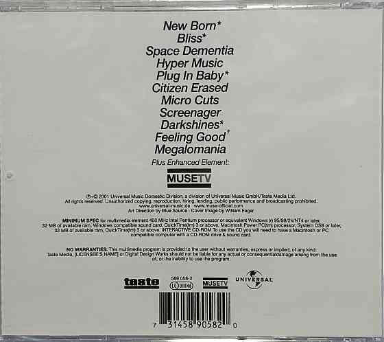 CD диск Muse- Origin Of Symmetry Донецк