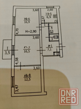 3к.кв. пос.Бажанова с мебелью и техникой торг Макеевка - изображение 8
