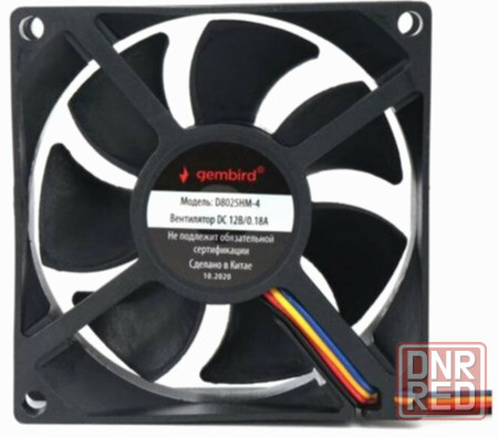 Вентилятор Gembird 80x80x25mm D8025hm-4 (арт-9312) Макеевка - изображение 1