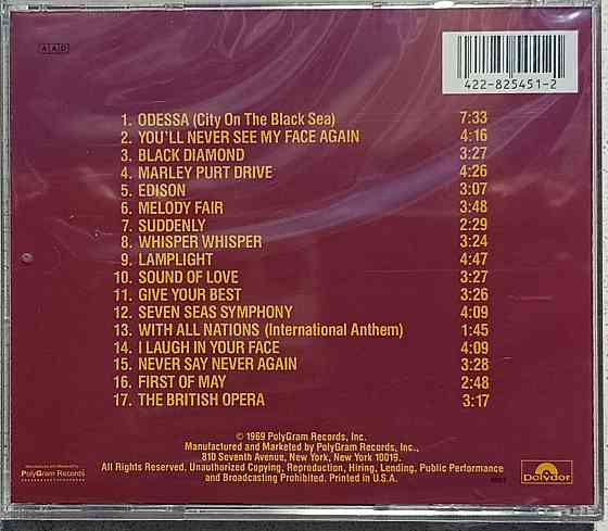 CD диск -Bee Gees- Odessa - Донецк