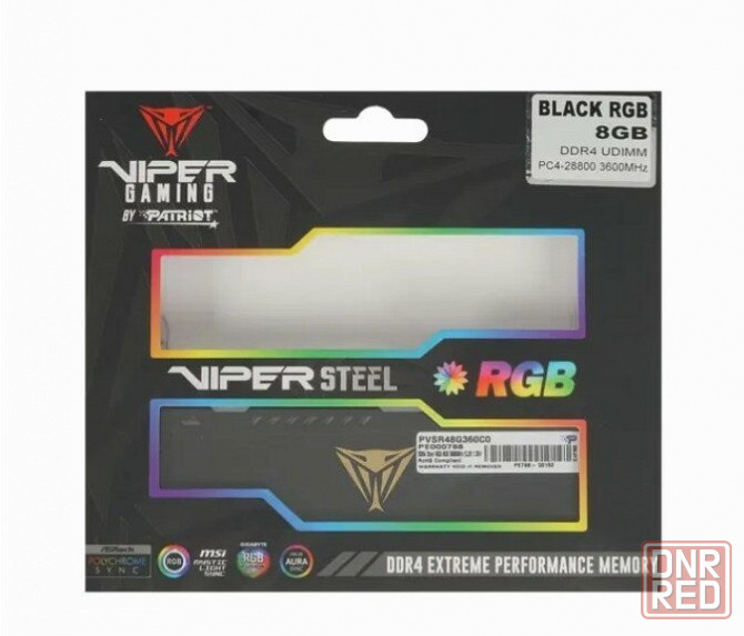 Модуль памяти Patriot Viper Steel Rgb Dimm 8gb Pc28800 Ddr4 Pvsr48g360c0 (арт-5233) Макеевка - изображение 4