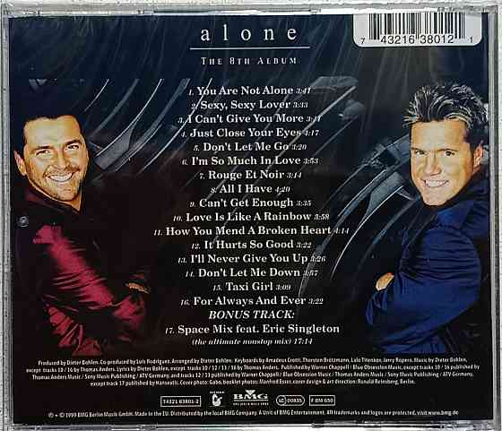 CD диск Modern Talking- Alone - Донецк