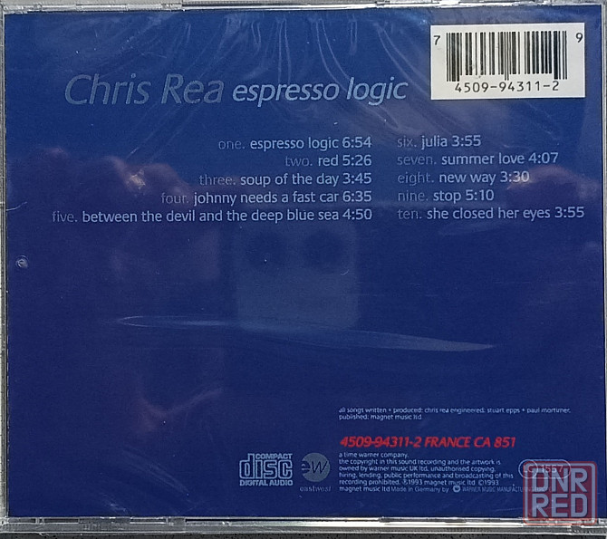 CD диск Chris Rea-Espresso Logic- Донецк - изображение 2
