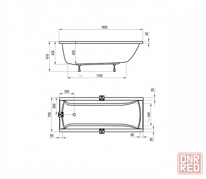 Акриловая ванна Ravak, передняя панель, опорная конструкция. Донецк - изображение 3