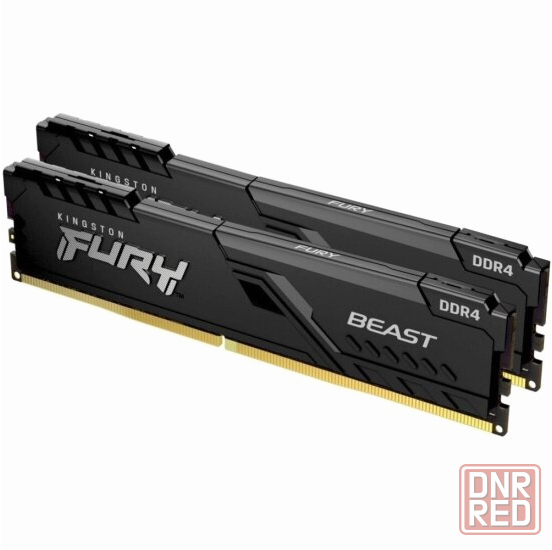 Оперативная память Kingston Fury Beast Black 16gb (2х8gb) Ddr4-3200 Dimm (Kf432c16bbk2/16wp) (арт-17 Макеевка - изображение 1