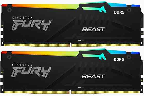 Оперативная память Kingston Fury Beast Black Kf552c40bbak2-16 Ddr5 - 2x 8гб 5200мгц, Dimm, Ret (арт- Макеевка
