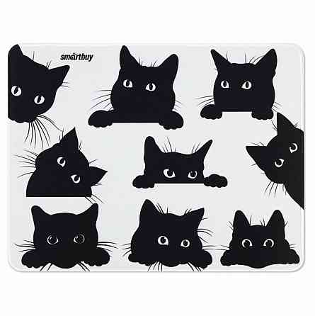 Коврик для мыши Smartbuy Cat-1, 360*270*3мм, ткань+резиновая основа, 365523 (арт-7901) Макеевка