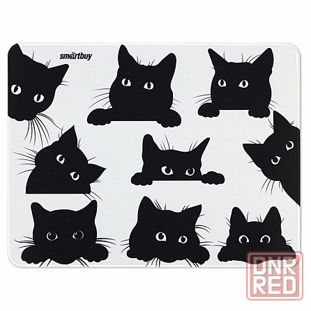 Коврик для мыши Smartbuy Cat-1, 360*270*3мм, ткань+резиновая основа, 365523 (арт-7901) Макеевка - изображение 1