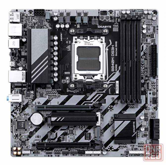 Материнская плата Gigabyte B840m Ds3h, Am5, Amd B840, Micro-Atx, Rtl (B840m Ds3h) (арт-3094) Макеевка - изображение 2