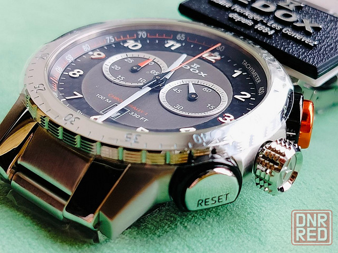 Новый оригинальный швейцарский хронограф Edox Донецк - изображение 3