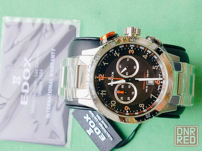 Новый оригинальный швейцарский хронограф Edox Донецк - изображение 7