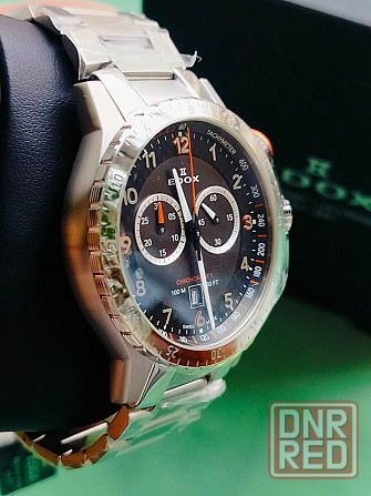 Новый оригинальный швейцарский хронограф Edox Донецк - изображение 4