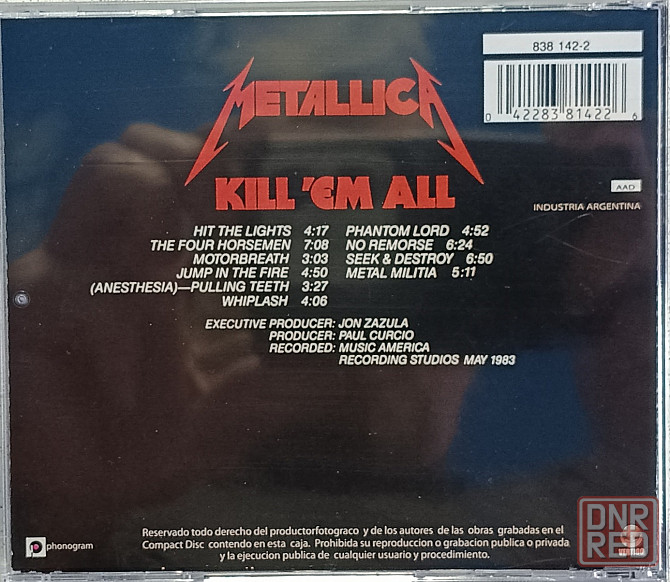 CD диск Metallica- Kill'em All Донецк - изображение 2
