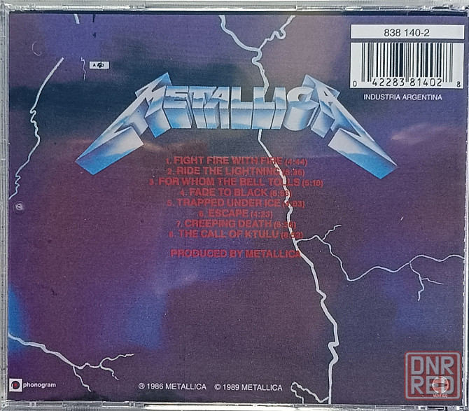 CD диск Metallica- Ride The Lightning - Донецк - изображение 2