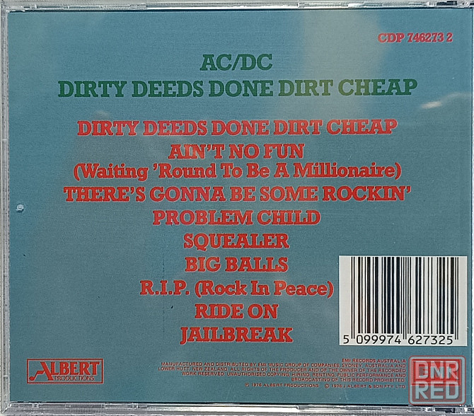 CD диск AC/DC - Dirty Deeds Done Dirt Cheap- Донецк - изображение 2