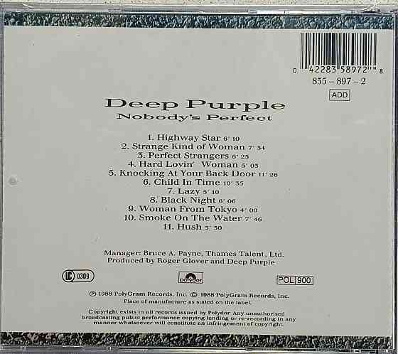 CD диск Deep Purple - Nobody Perfect - Донецк