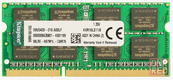 Оперативная память So-Dimm Ddr3l Kingston Valueram 8 гб (1.35v) 1600 мгц Cl11 (Kvr16ls11/8) (арт-879 Донецк - изображение 1