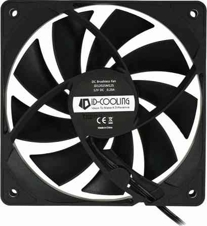 Вентилятор для корпуса Id-Cooling 120x120mm 3pin 1250rpm Black (Fl-12025k) (арт-8885) Донецк