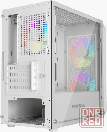 Корпус Powercase Mistral Micro A3w Argb, Tempered Glass, 2x 140mm Argb Pwm+1x 120mm Argb Pwm, белый, Донецк - изображение 3