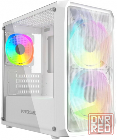Корпус Powercase Mistral Micro A3w Argb, Tempered Glass, 2x 140mm Argb Pwm+1x 120mm Argb Pwm, белый, Донецк - изображение 1